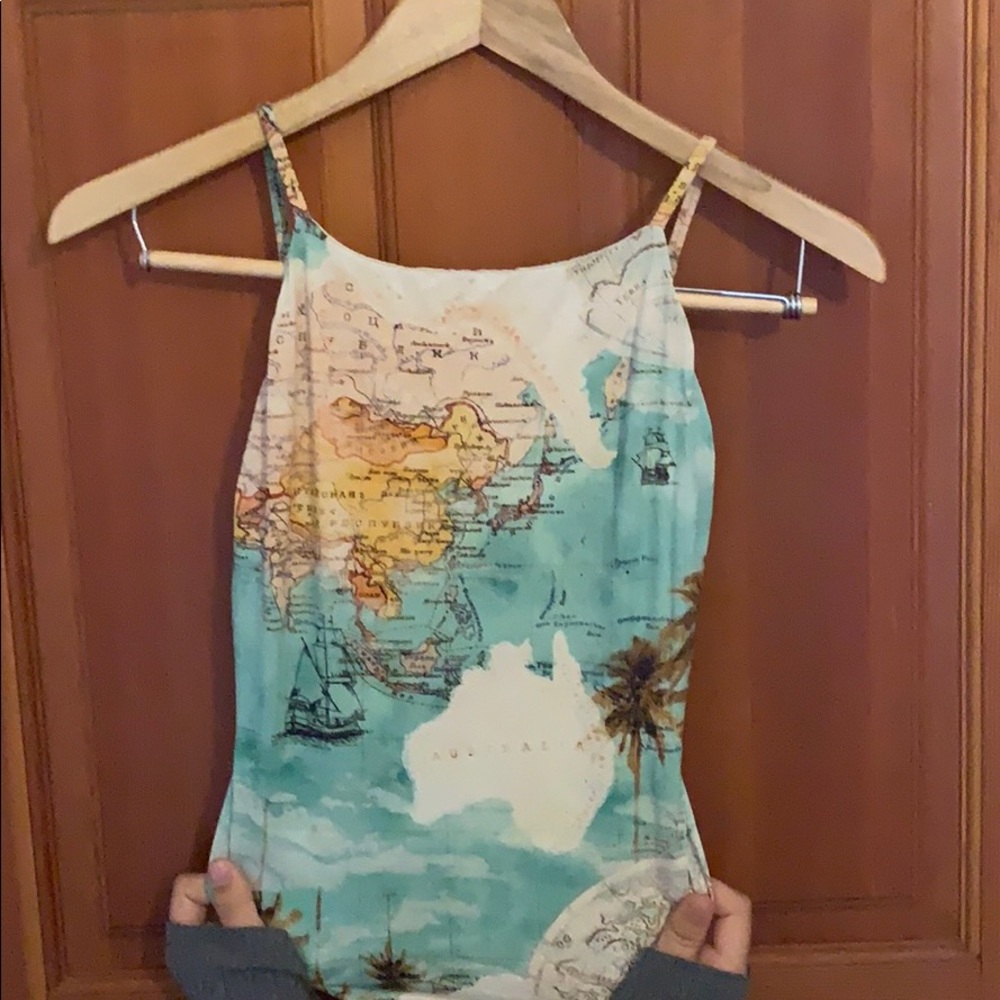 World Map Swimsuit